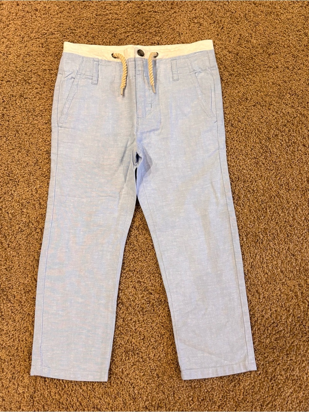 Janie and Jack Kids Light Blue Pull-On Casual Pants